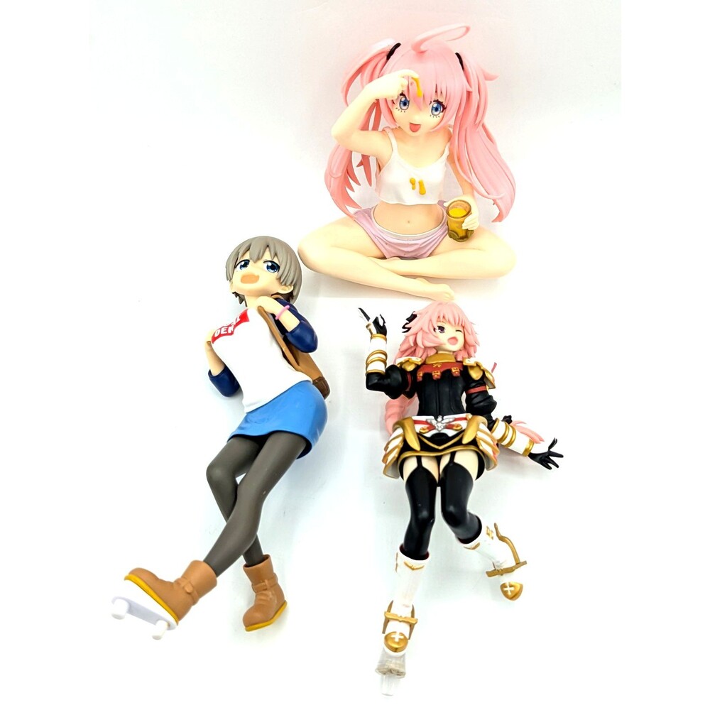 Lot of 3 Anime Girls Figures - Milim (TenSura), Uzaki-chan & Astolfo (Fate/)